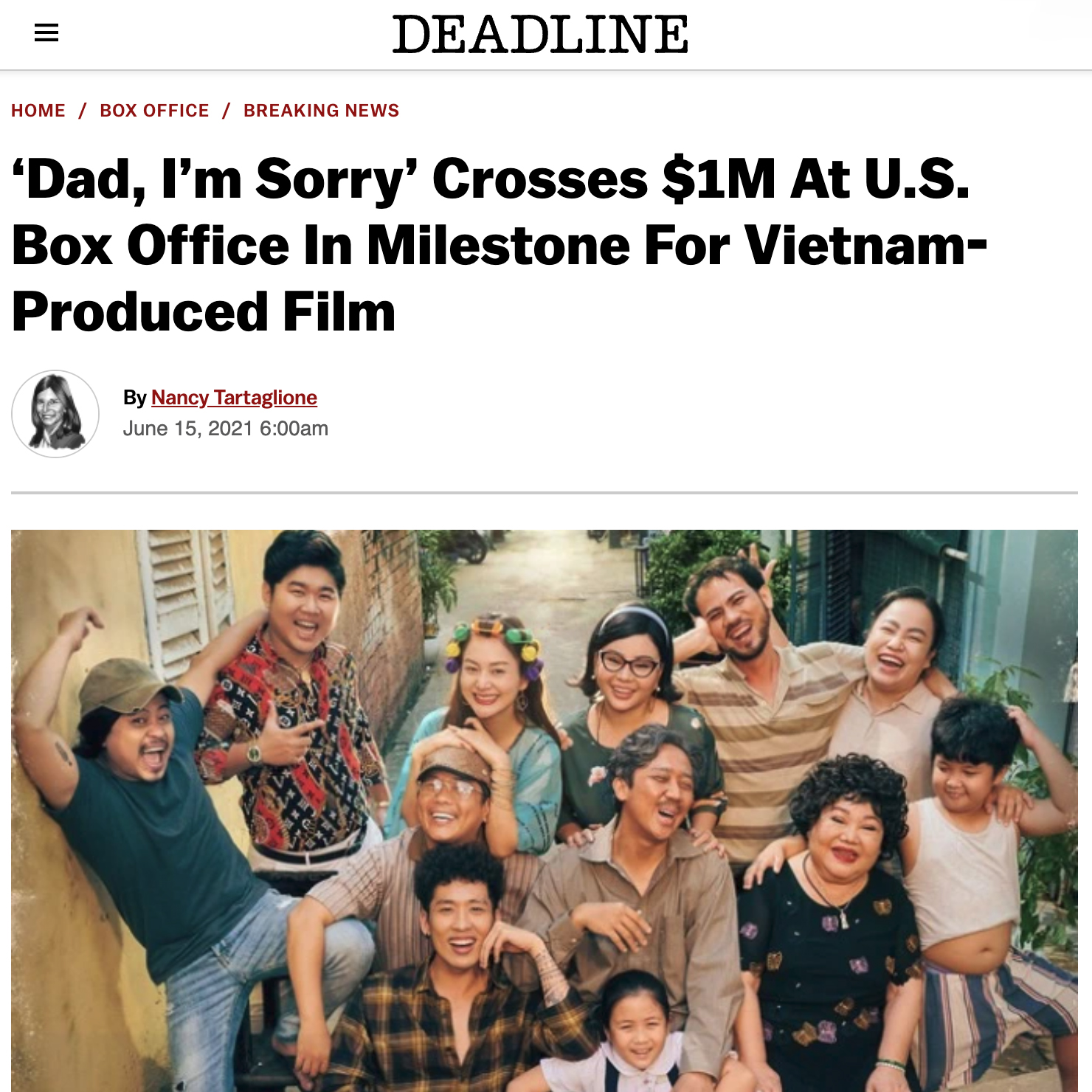 ‘Dad, I’m Sorry’ Crosses $1M At U.S. Box Office In Milestone For Vietnam-Produced Film