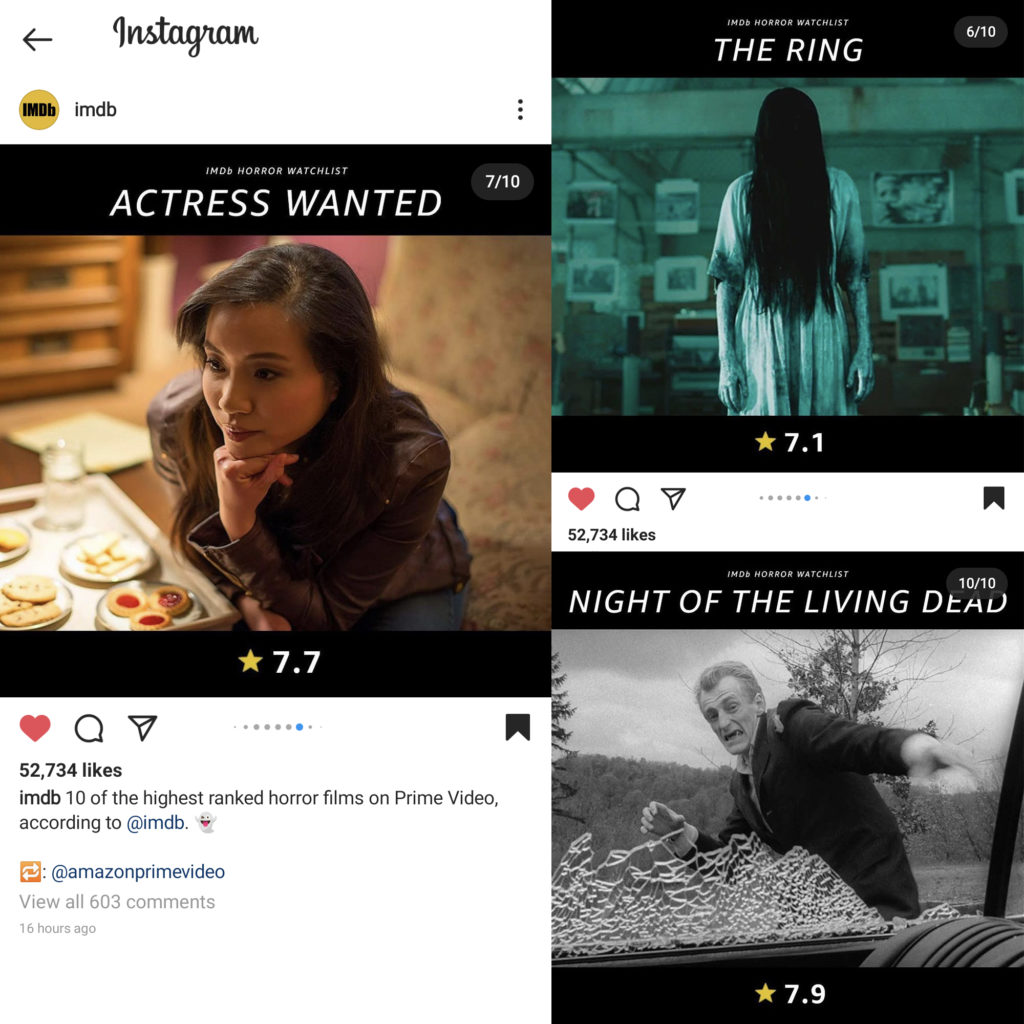 Actress Wanted made the 10 of the highest ranked horror films on Prime Video (according to @imdb) list