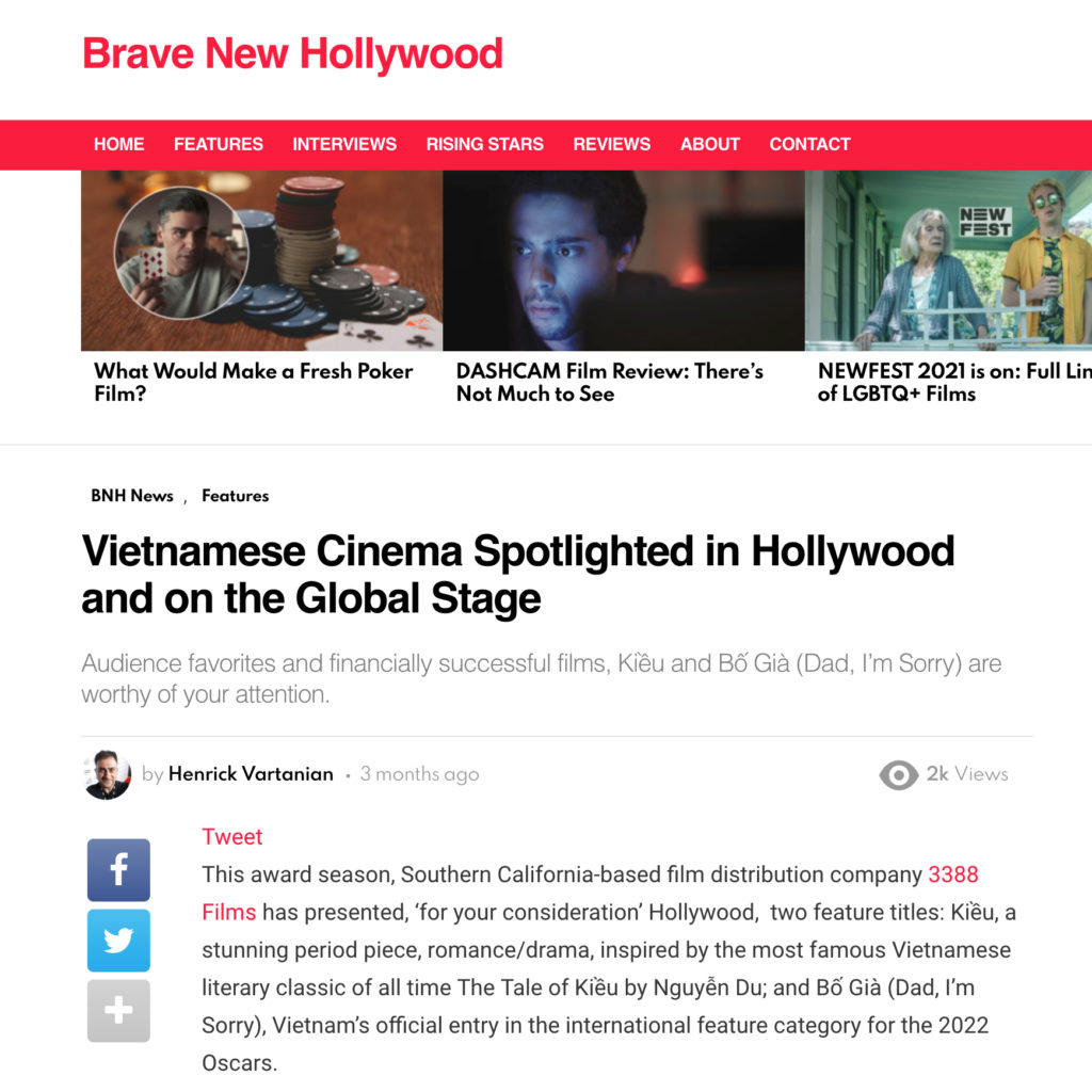 Vietnamese Cinema Spotlighted in Hollywood and on the Global Stage