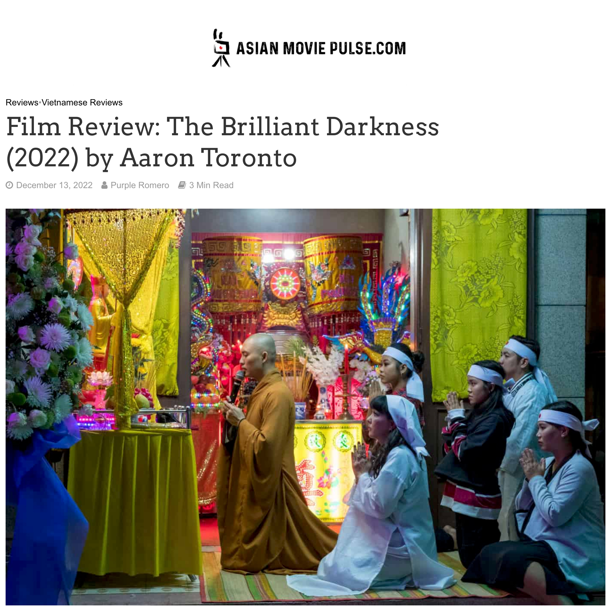 Film Review: The Brilliant Darkness (2022) by Aaron Toronto